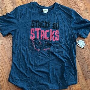 DC Comics Stacks on Stacks Kids Tee - Blue and Red